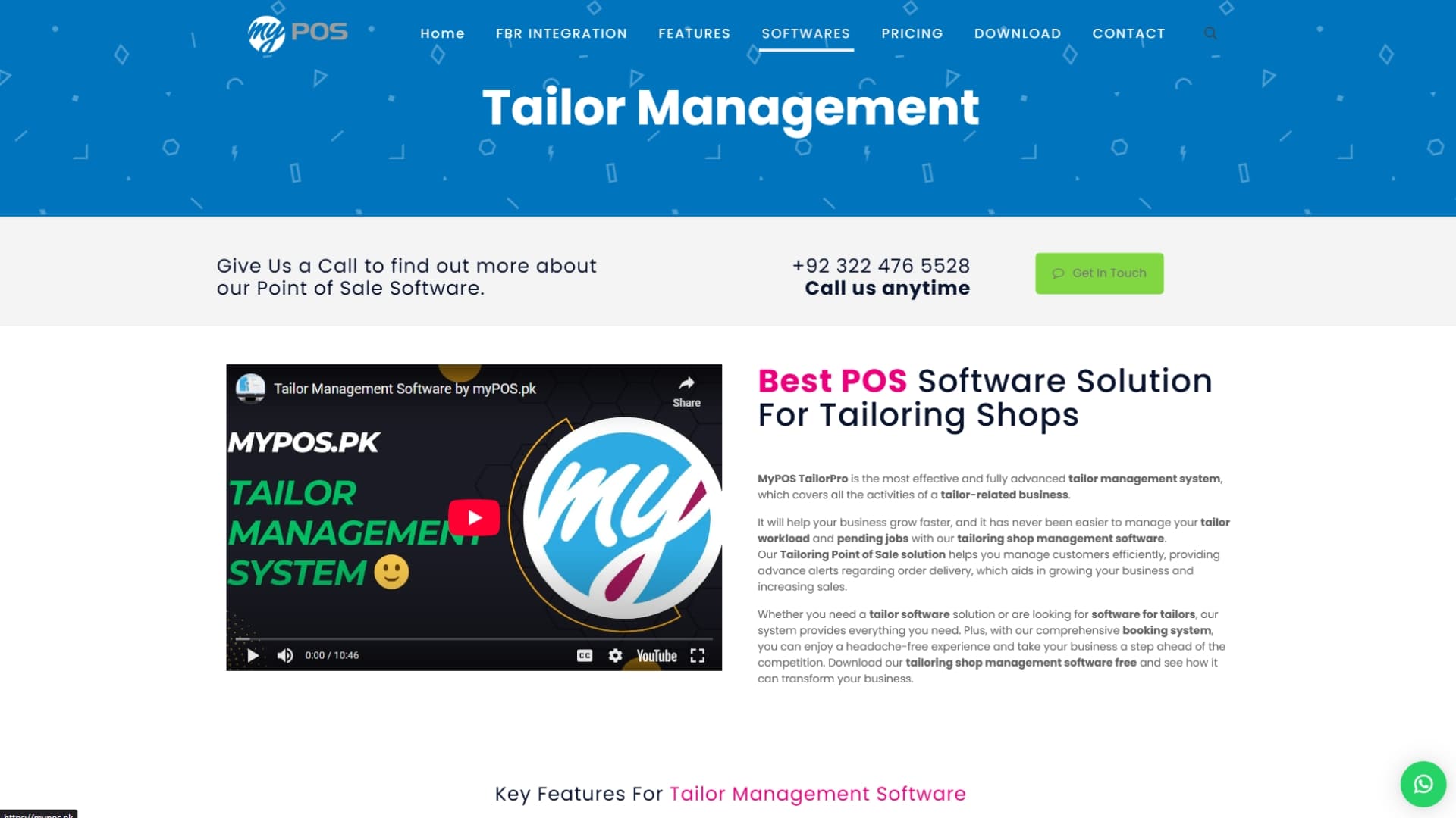 Tailor Management System web interface